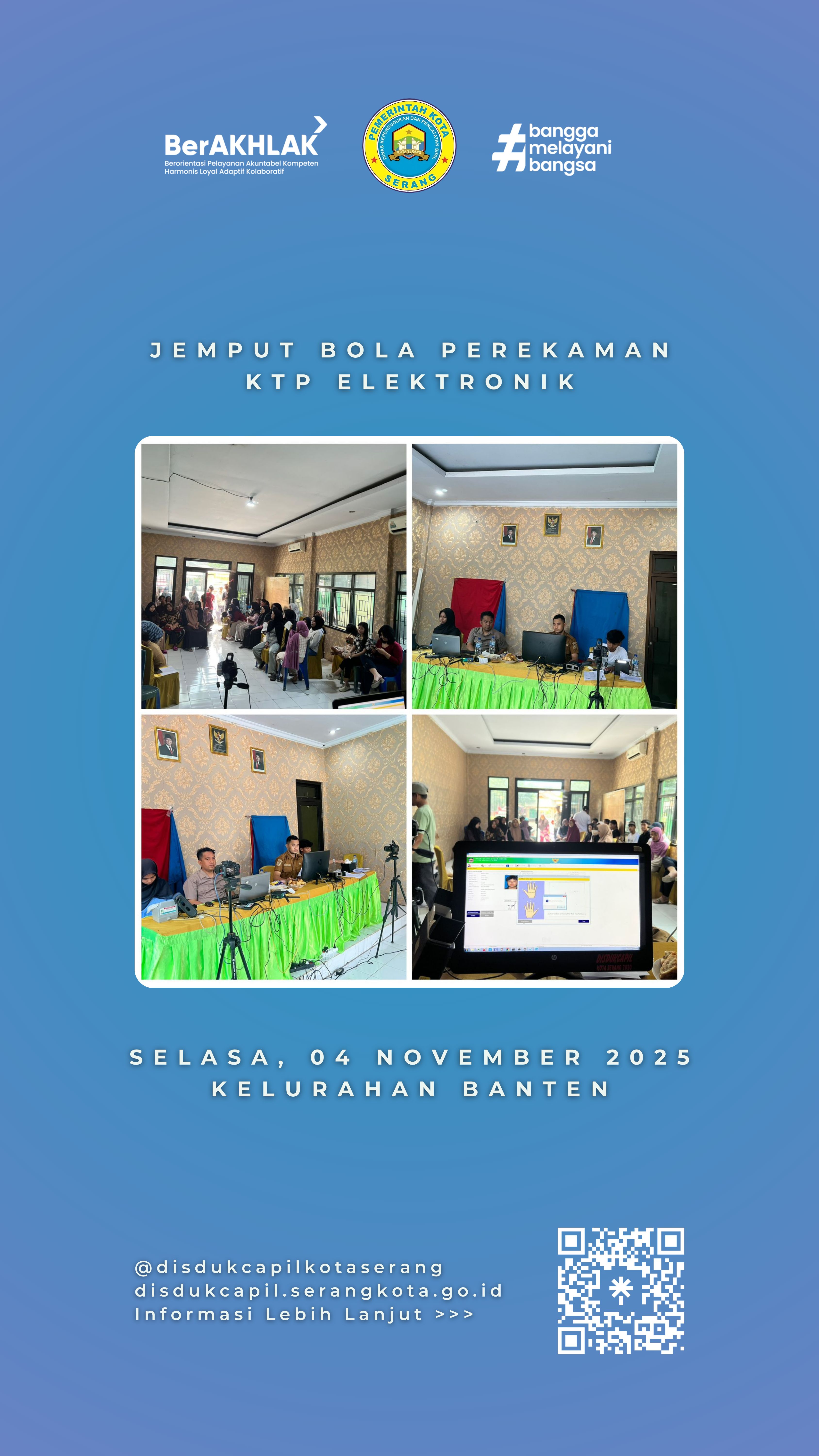 Disdukcapil Kota Serang Laksanakan Jemput Bola Perekaman KTP Elektronik di Kelurahan Banten