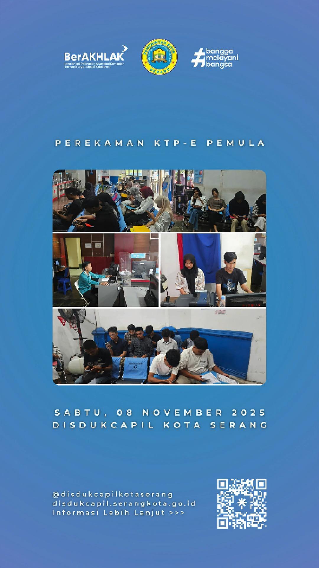 Disdukcapil Kota Serang Gelar Perekaman KTP Elektronik Pemula