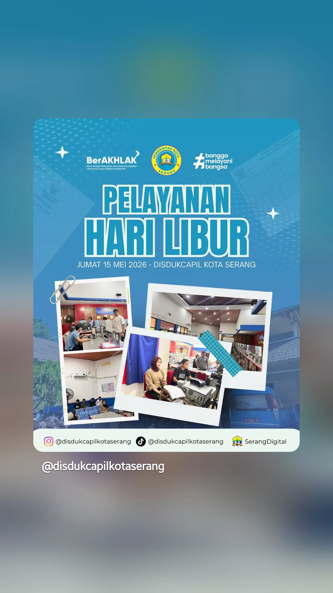 Libur Tetap Produktif! Warga Kota Serang Manfaatkan Pelayanan Hari Libur Disdukcapil