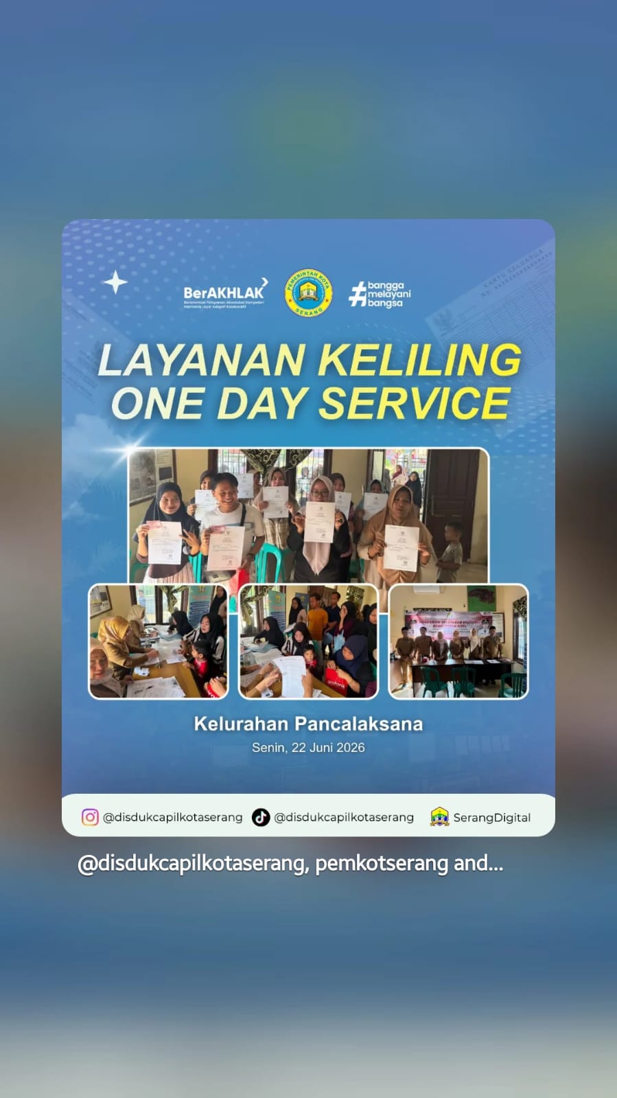 Grand Finale ODS Disdukcapil Kota Serang di Kelurahan Pancalaksana