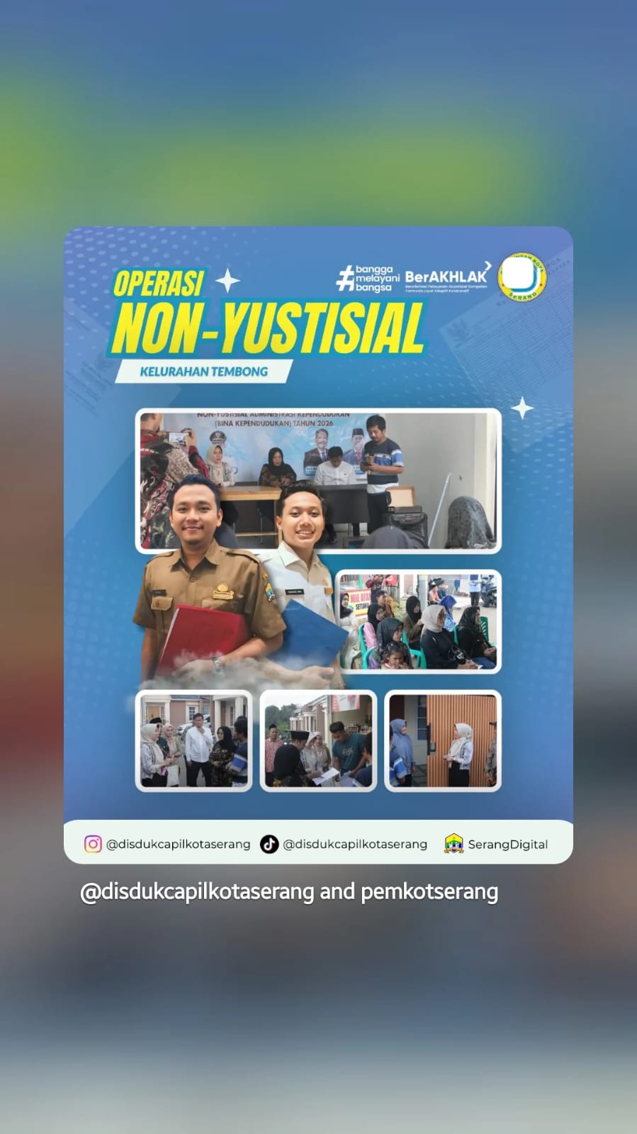 Operasi Non-Yustisial Disdukcapil Kota Serang di Perumahan Banten Indah, Tembong
