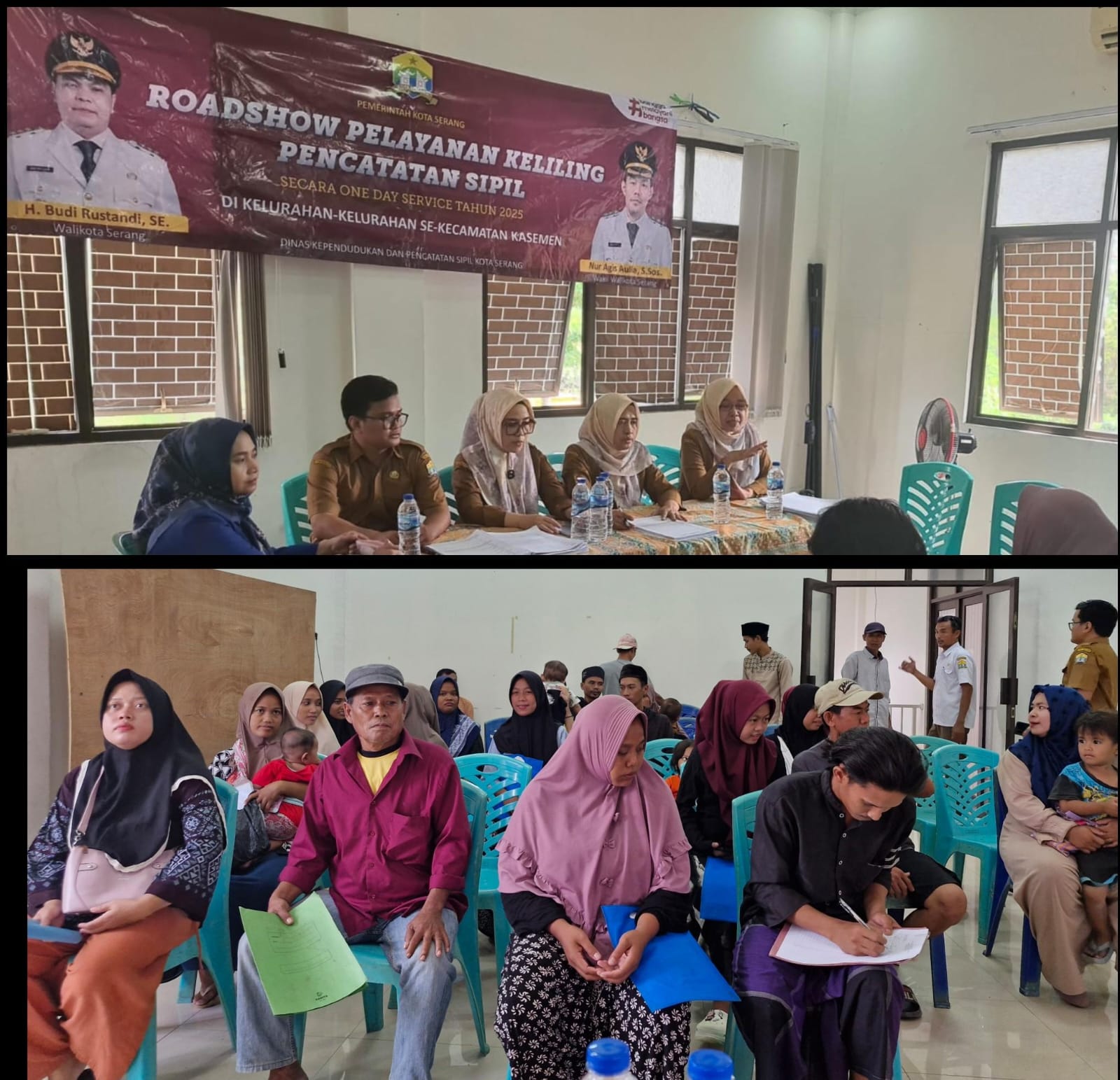 Disdukcapil Kota Serang Hadirkan Pelayanan One Day Service Catatan Sipil di Kelurahan Warung Jaud