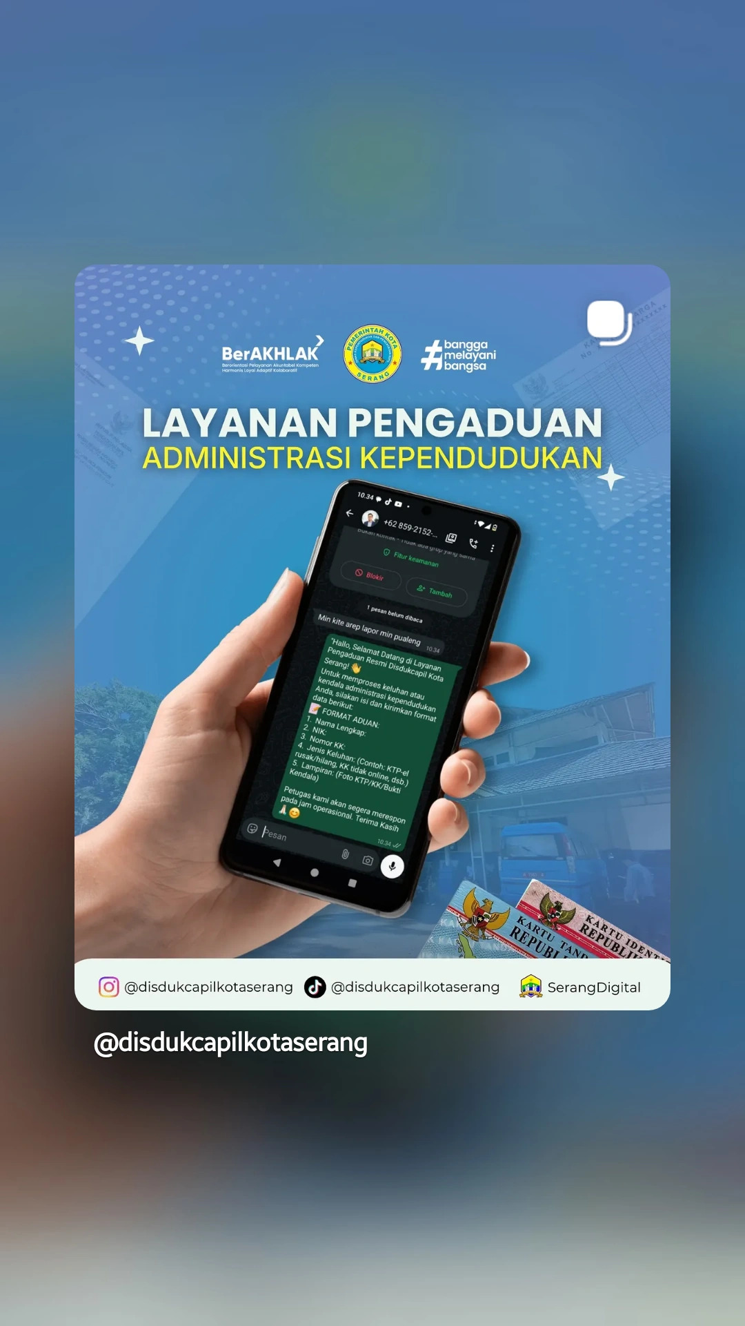 Solusi Praktis Pengaduan Administrasi Kependudukan Kota Serang Mudah, Aman, dan Responsif Lewat Whatsapp – Dukungan Pelayanan Publik untuk Warga Serang