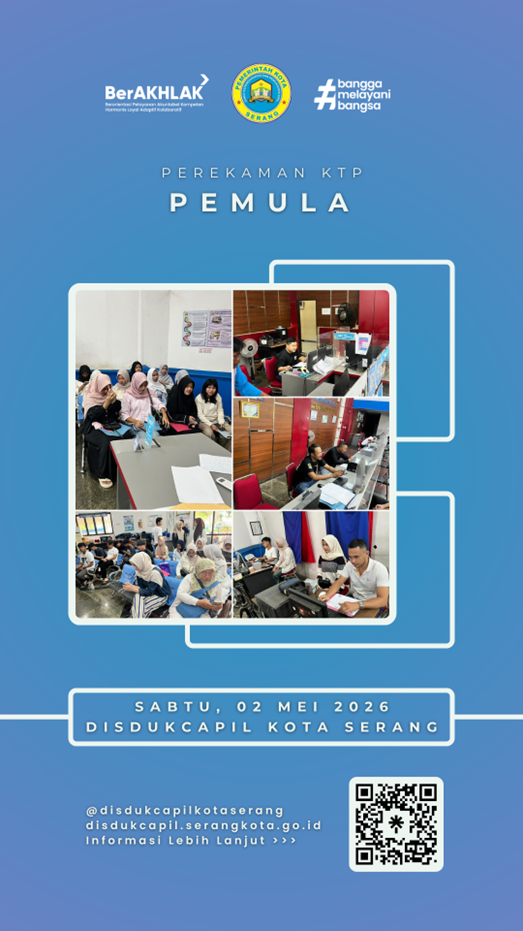 Weekend Produktif! Disdukcapil Kota Serang Sukses Gelar Perekaman KTP Pemula di Hari Sabtu