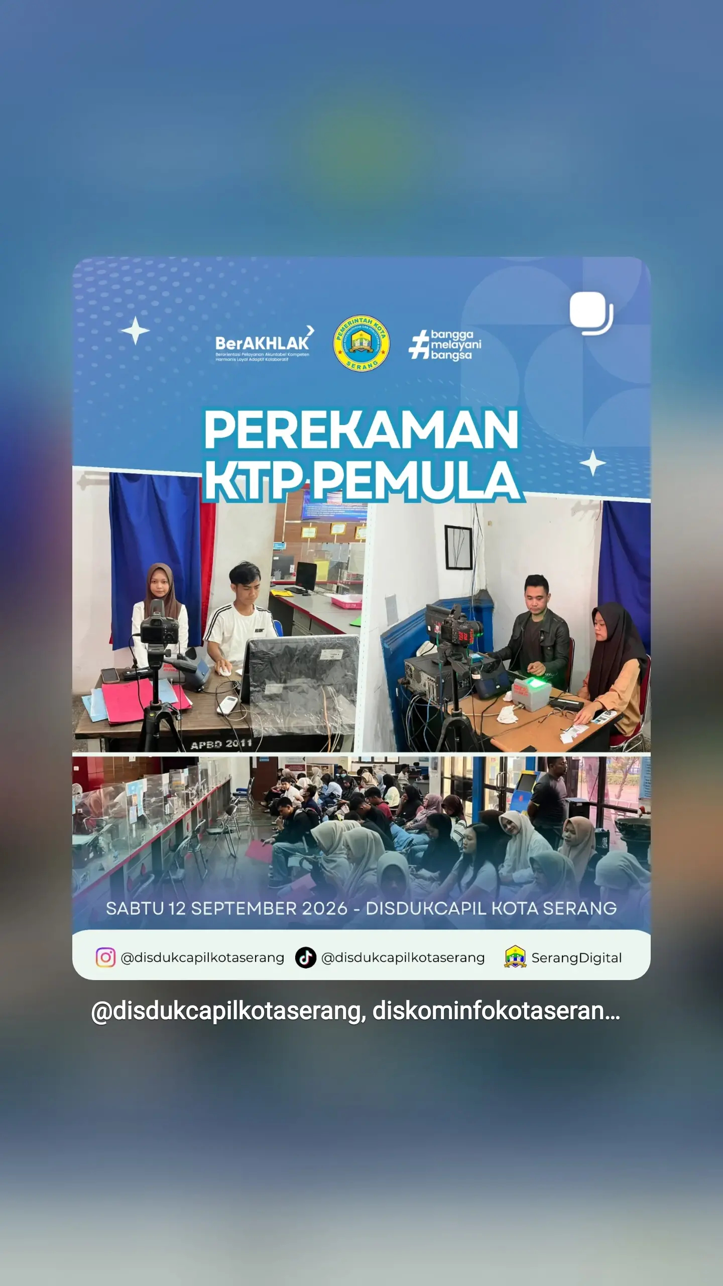 Perekaman KTP Pemula Sabtu 12 September 2026