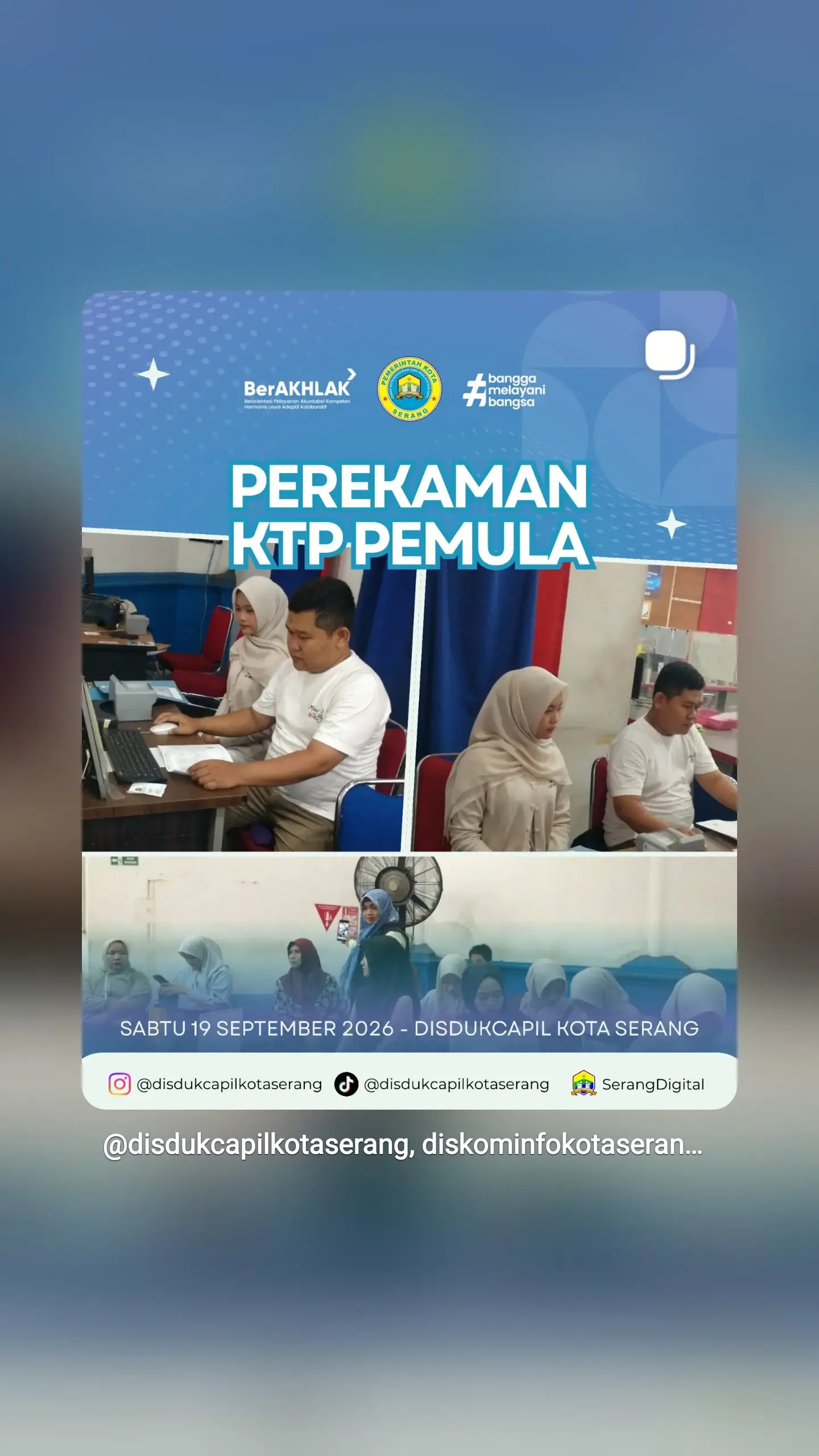 Perekaman KTP Pemula Sabtu 19 September 2026
