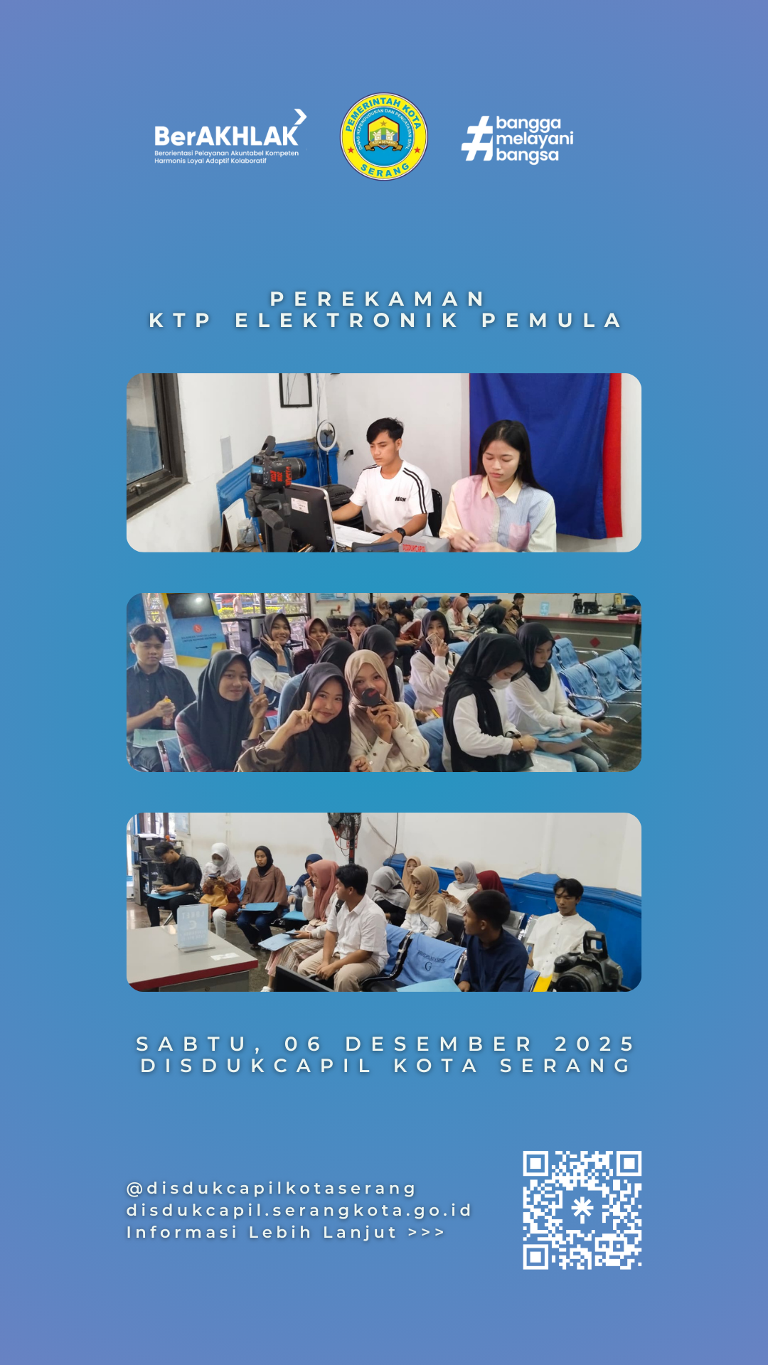 Pelaksanaan Perekaman KTP-Elektronik Pemula di Disdukcapil Kota Serang