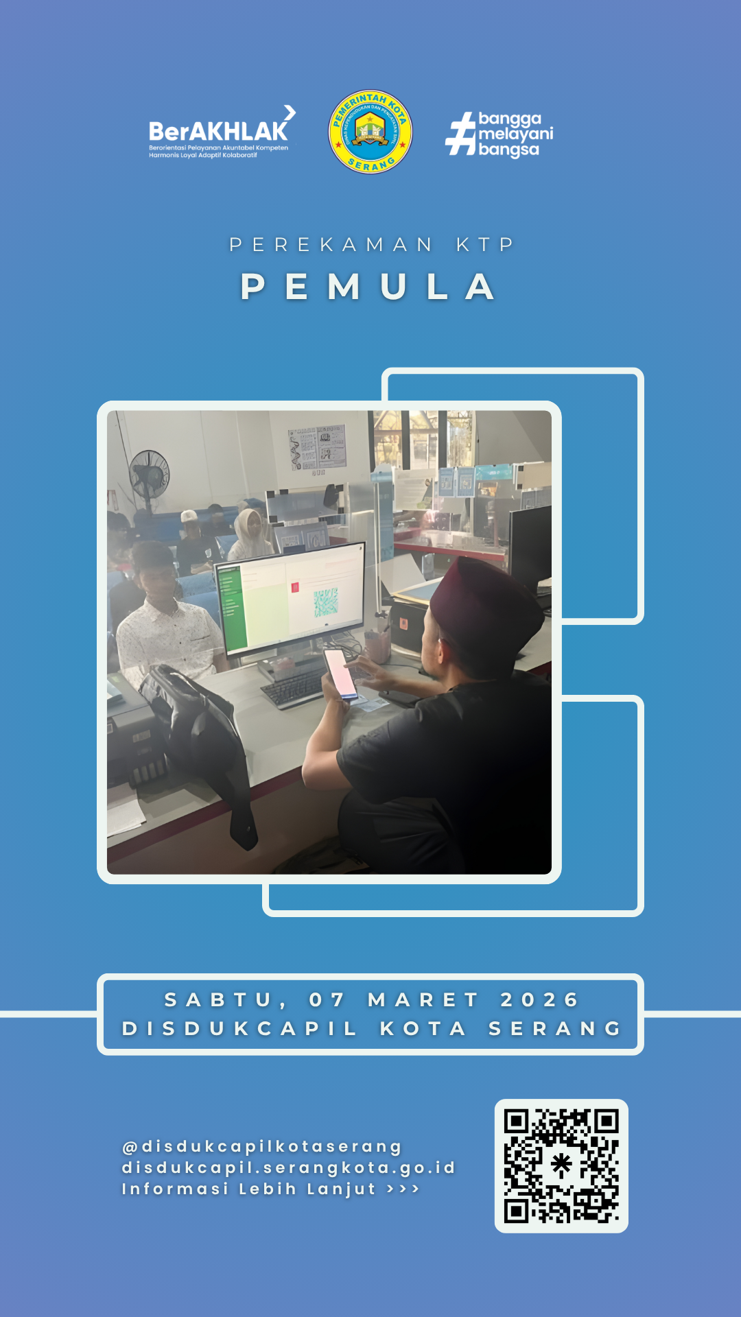 Disdukcapil Kota Serang Tetap Gaspol! Layanan Perekaman KTP-el Pemula Hadir di Hari Sabtu