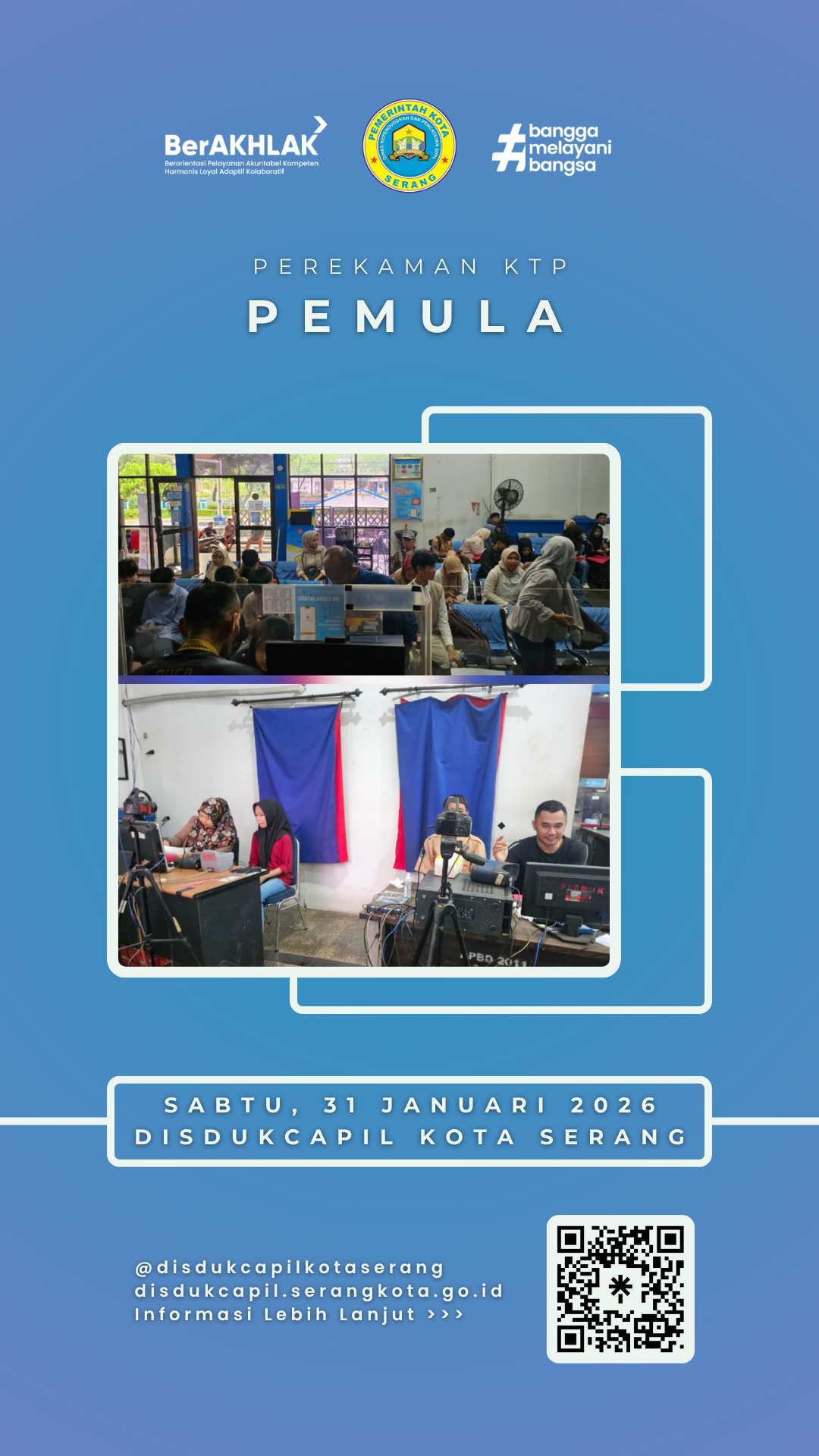 Kejar Target Adminduk, Disdukcapil Kota Serang Gelar Perekaman KTP-el Prioritas Pemula