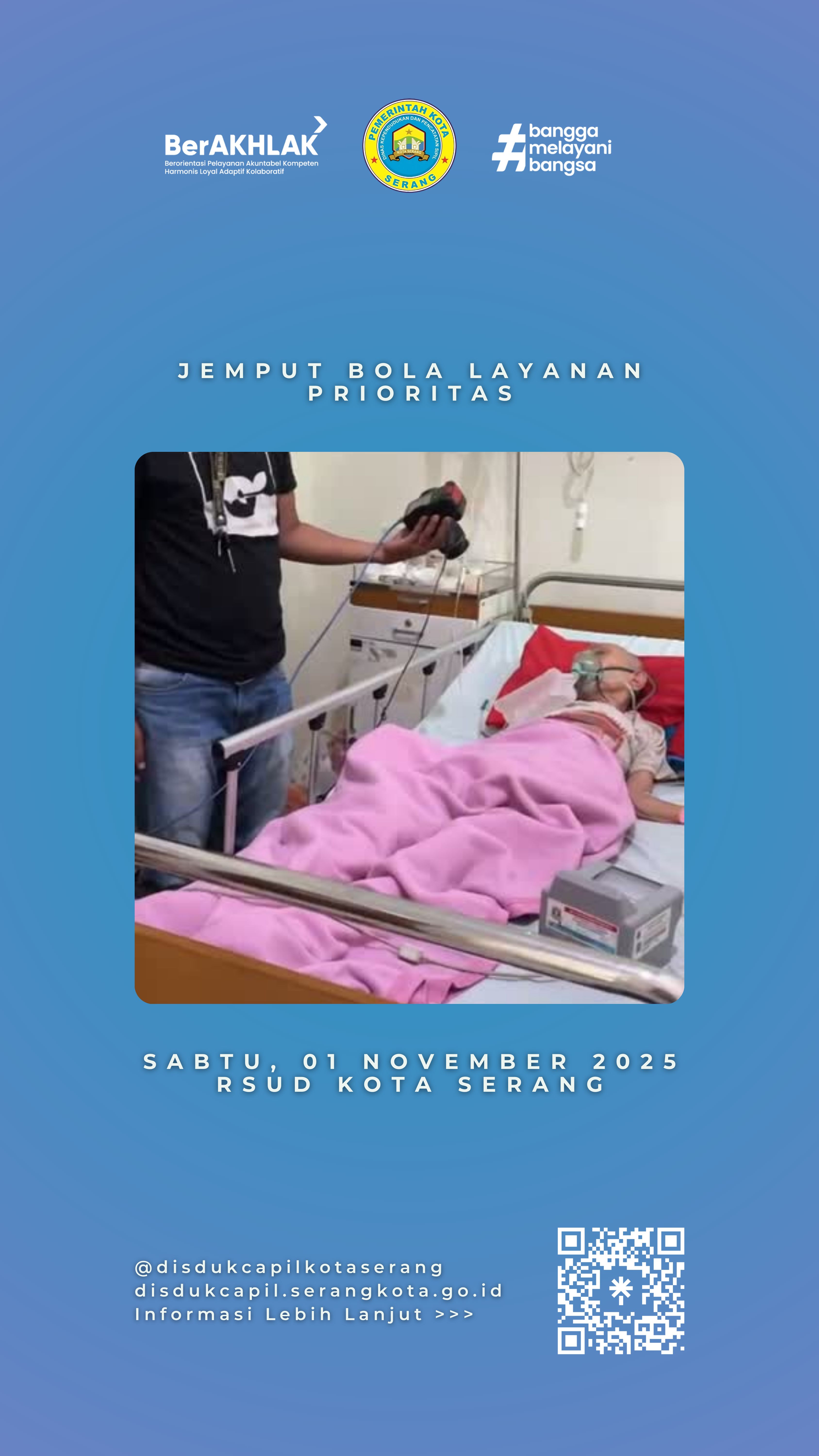 Disdukcapil Kota Serang Laksanakan Perekaman Prioritas bagi Warga Sakit di Kelurahan Banjar Agung