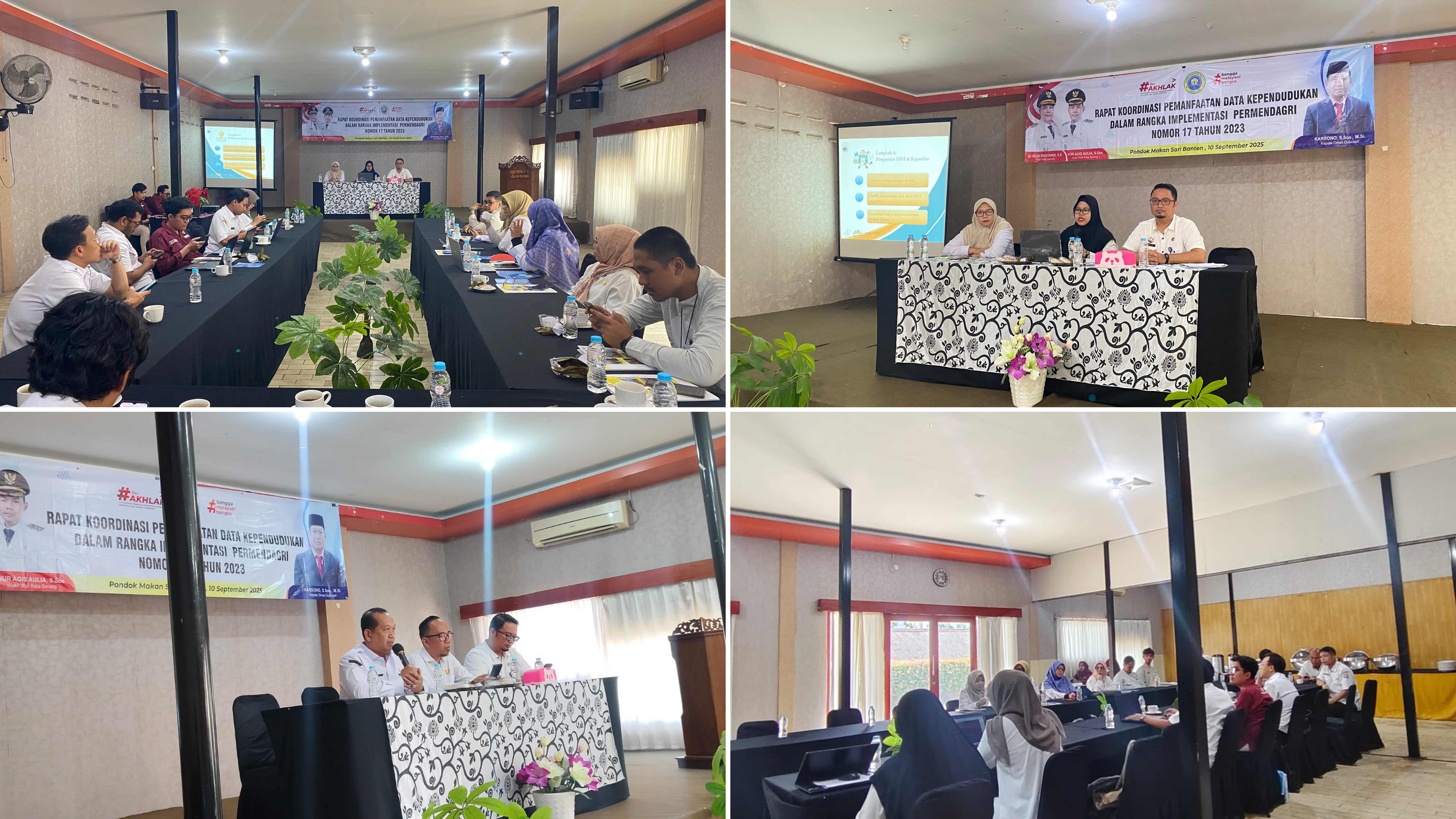 Rapat Koordinasi Pemanfaatan Data Kependudukan oleh OPD dalam Implementasi Permendagri No. 17 Tahun 2023
