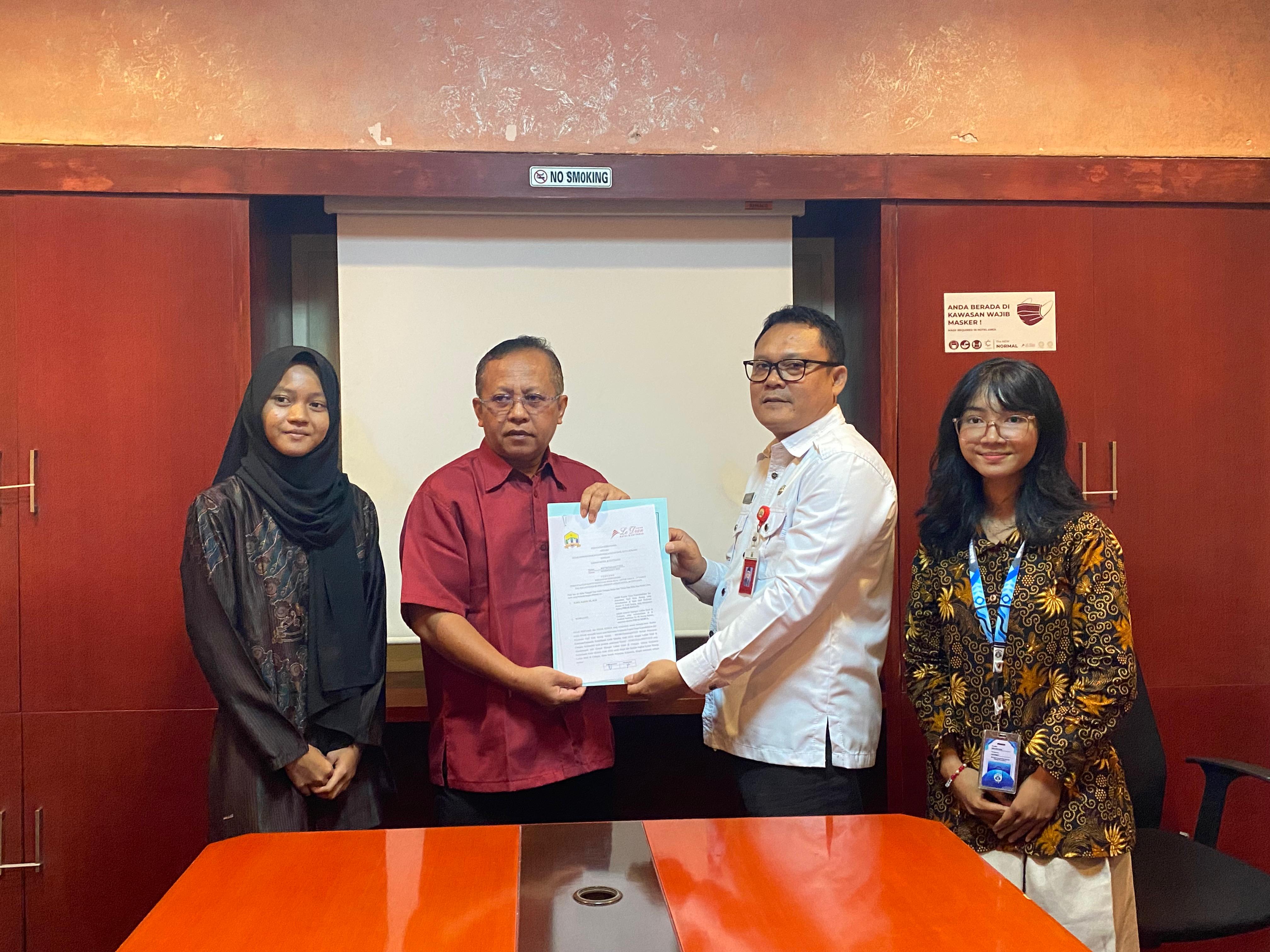 Kerjasama Pemanfaatan KIA Disdukcapil Kota Serang dengan Hotel Le Dian