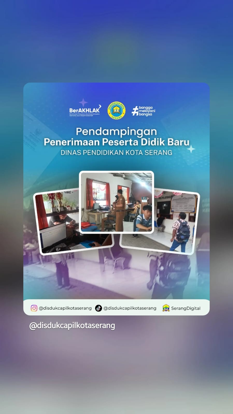 Disdukcapil Kota Serang Dampingi Adminduk PPDB Bersama Dindikbud