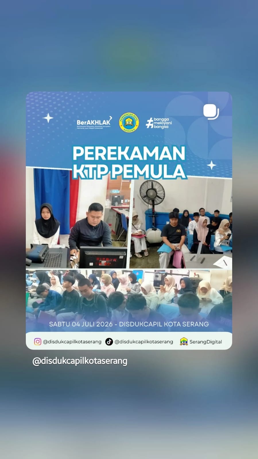 Perekaman KTP Pemula Kota Serang untuk Usia 17 Tahun | Gratis & Mudah
